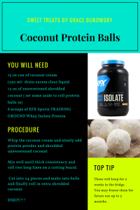 coconut protein balls